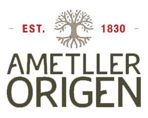 Un logotipo para Ametller Origen con un árbol en él.