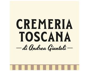 El logo de la cremeria toscana di andrea giuntoli está sobre un fondo blanco.
