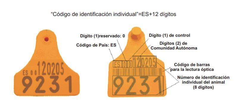 Una etiqueta naranja con el número 9231
