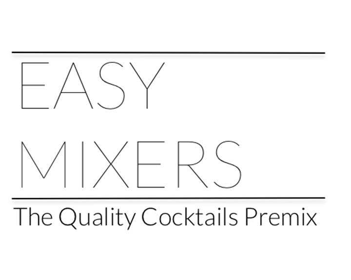 Un logotipo para mezcladores fáciles, premezclas de cócteles de calidad.