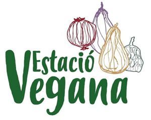 La palabra vegana está sobre un fondo blanco.