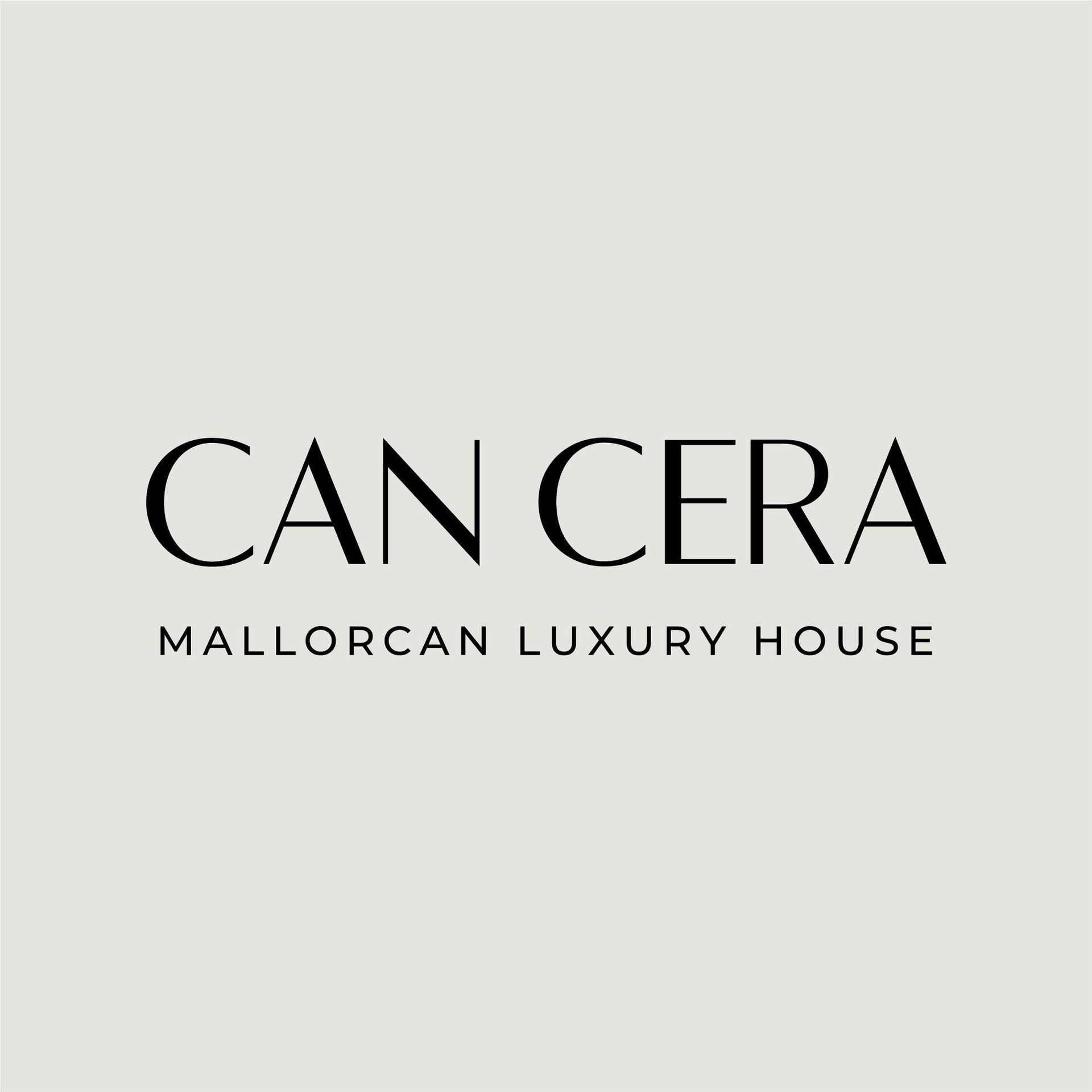 El logotipo de Can Cera es una casa de lujo mallorquina.