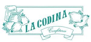 A logo for a company called la codina confitures