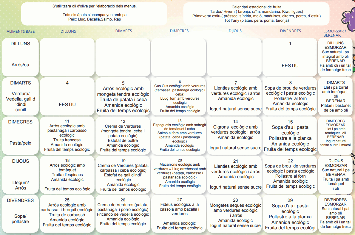Un calendario con el mes de junio.