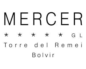 En black and white logo para mercer torre del remedio bolvir