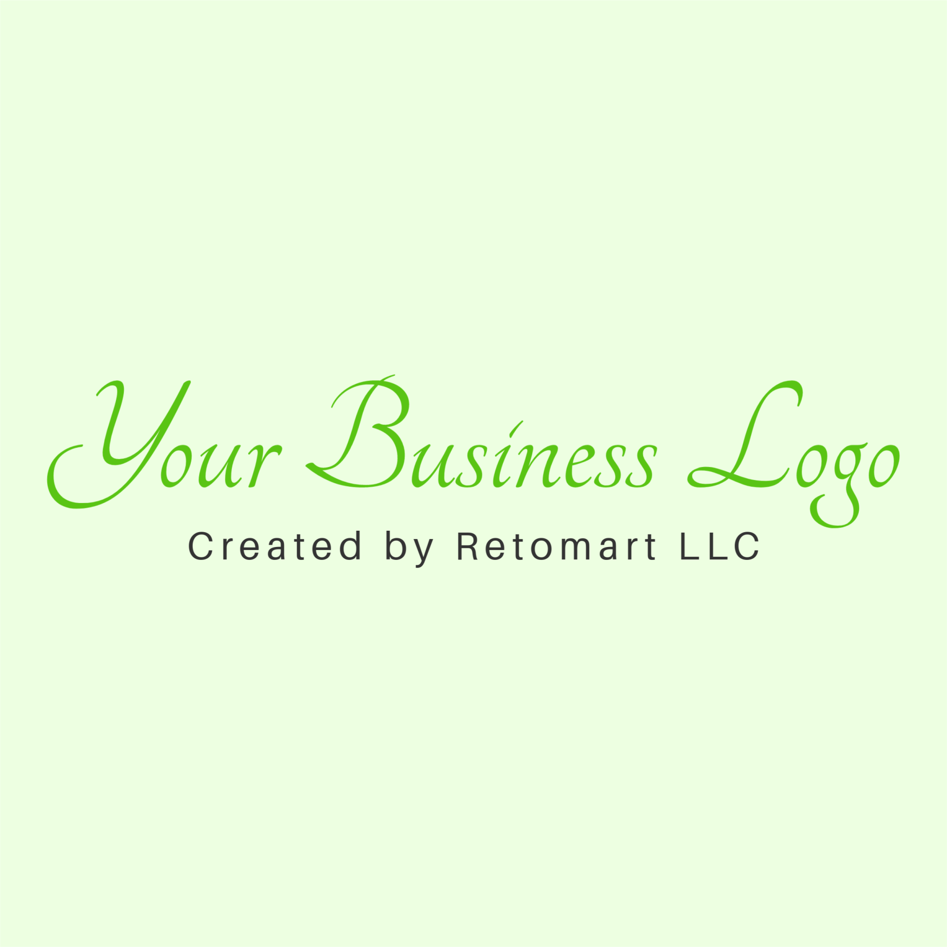 This is what your logo can look like, as a handwritten signature.