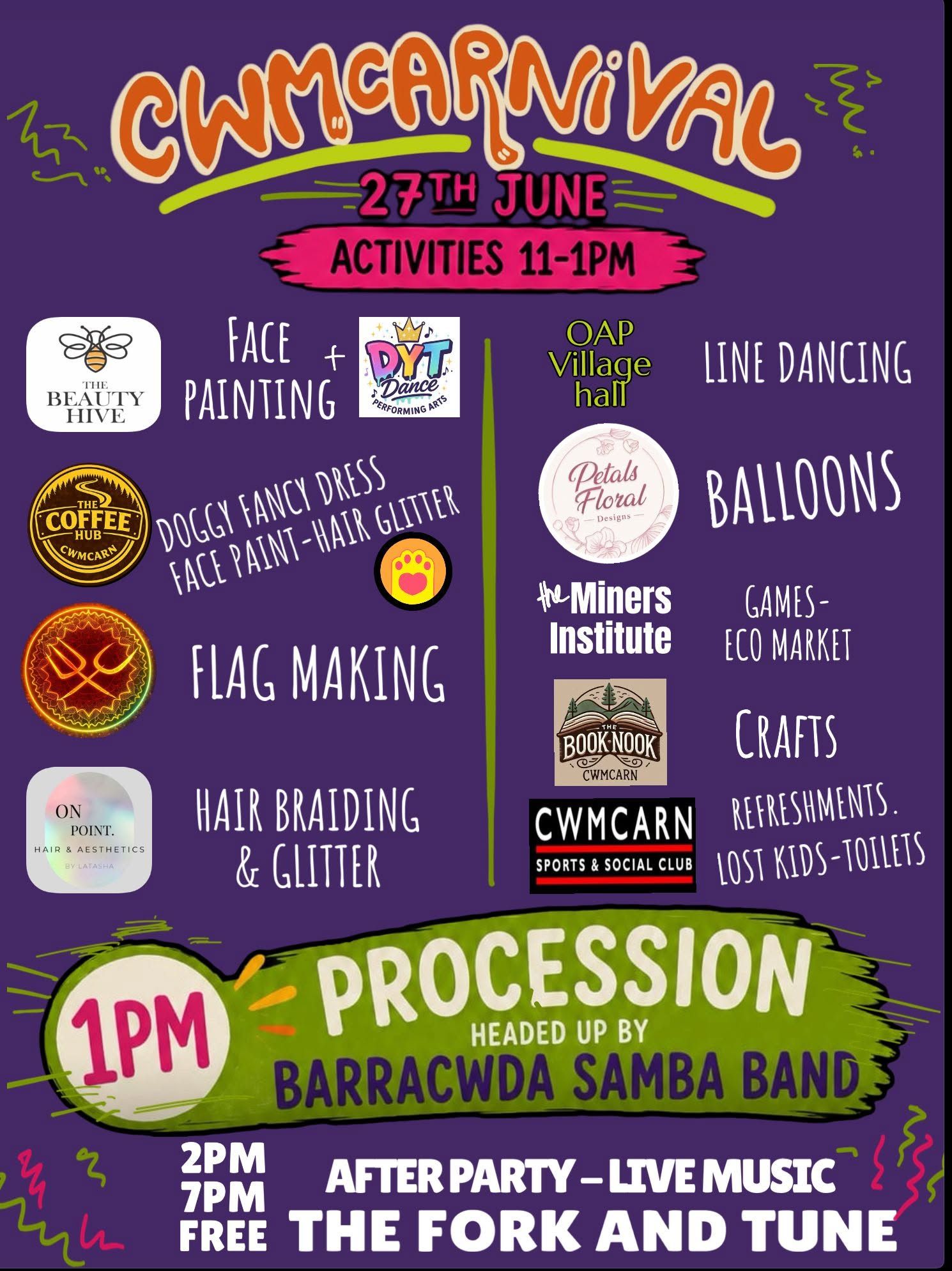 CwmCarnival 27th June