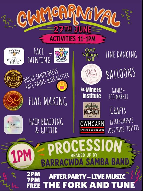 CwmCarnival 27th June