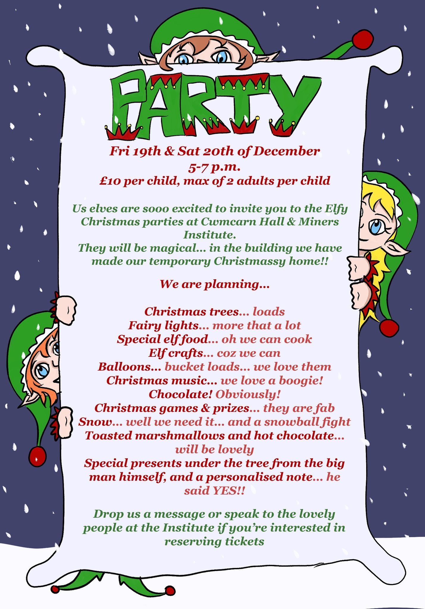 Cwmcarn Childrens Party at The Institute