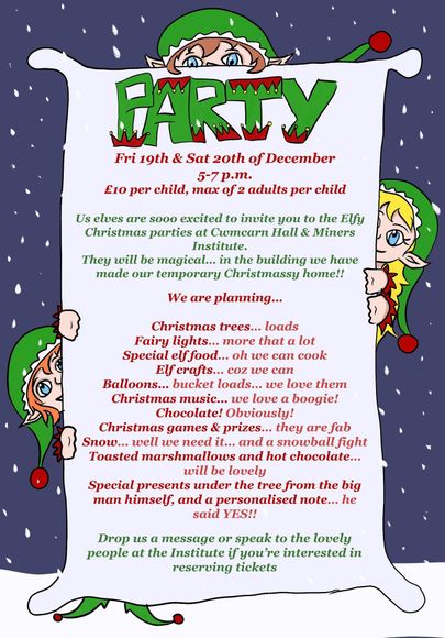 Cwmcarn Childrens Party at The Institute