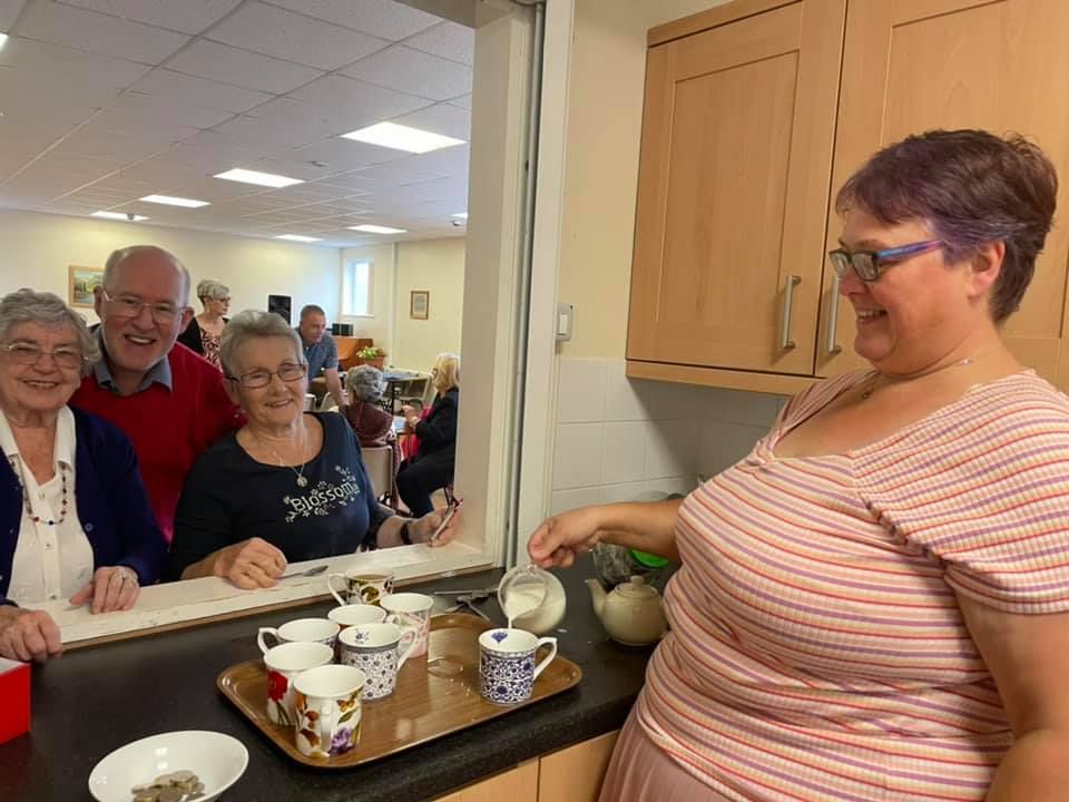 Cwmcarn OAP Hall - Inside Kitchen to Room
