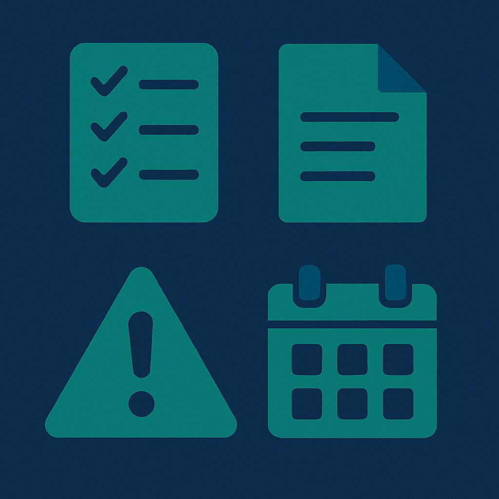 Checklist representing 10 Things to businesses need to be Compliant