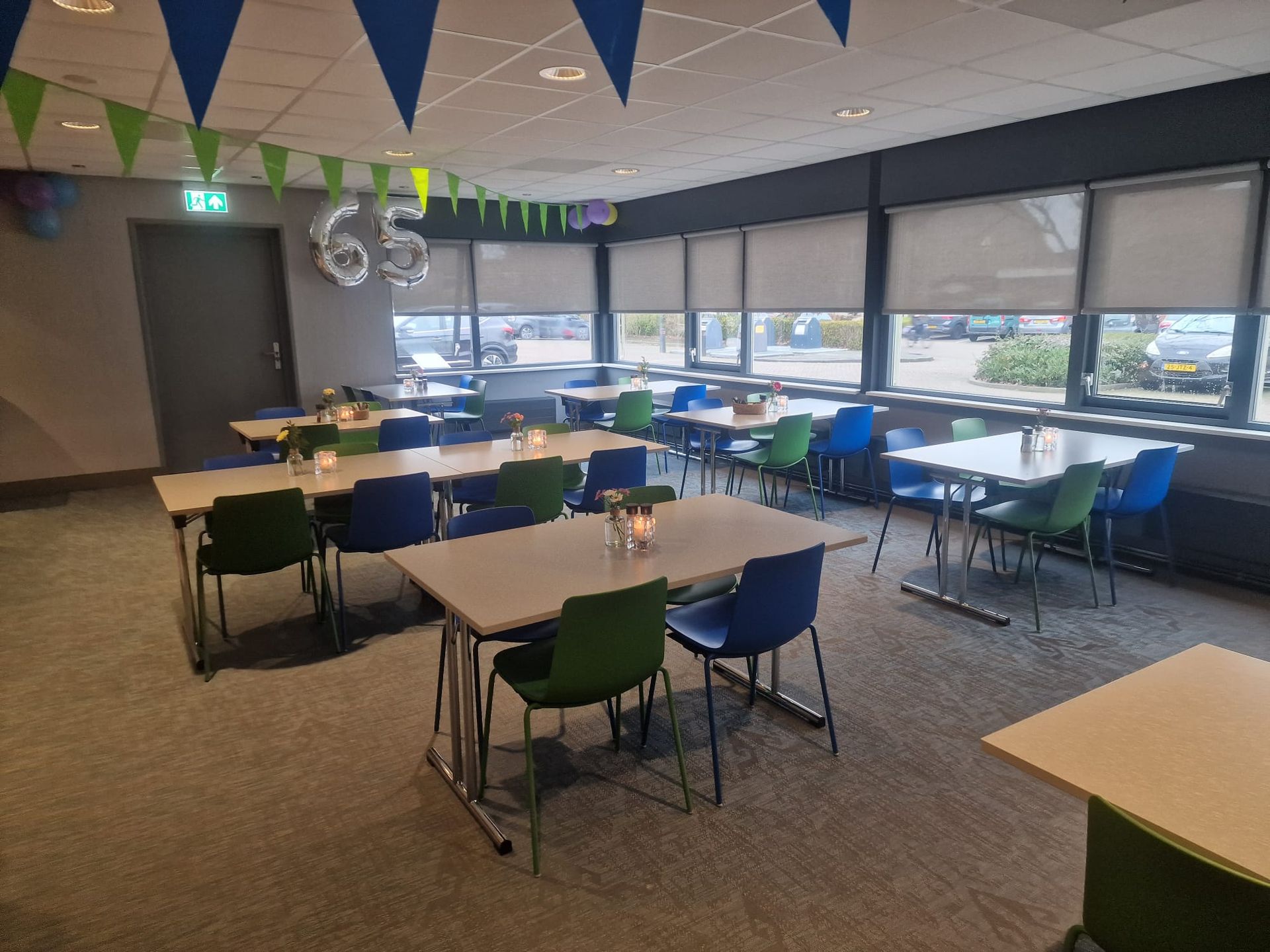 Restaurant opstelling Zouwe Zaal