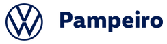 O logotipo da Volkswagen ao lado da palavra 