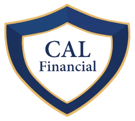 Shield logo for CAL Financial, featuring "CAL Financial" text in blue and gold.