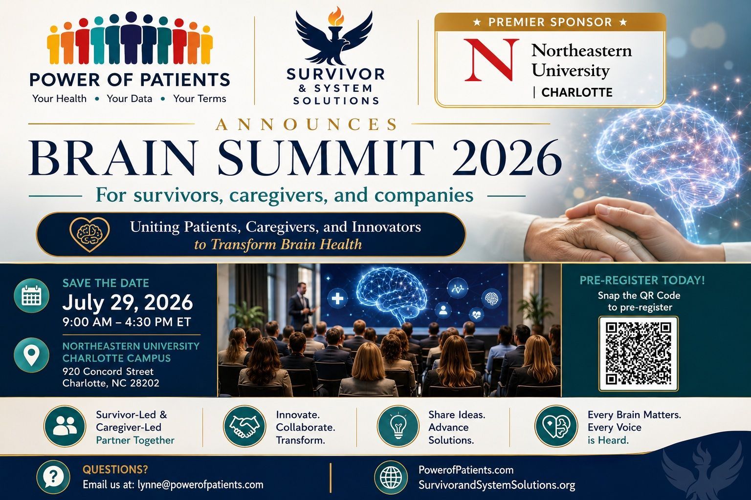 Brain Summit 2026 event flyer