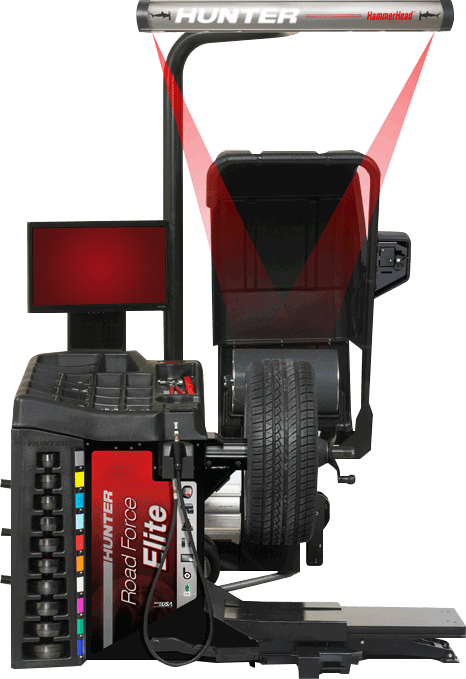 Hunter RoadForce Wheel Balancer at Wholesale Tire Company in Warren, OH