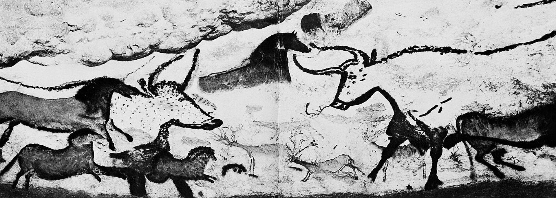 Picture of Chauvet Cave paintings. 