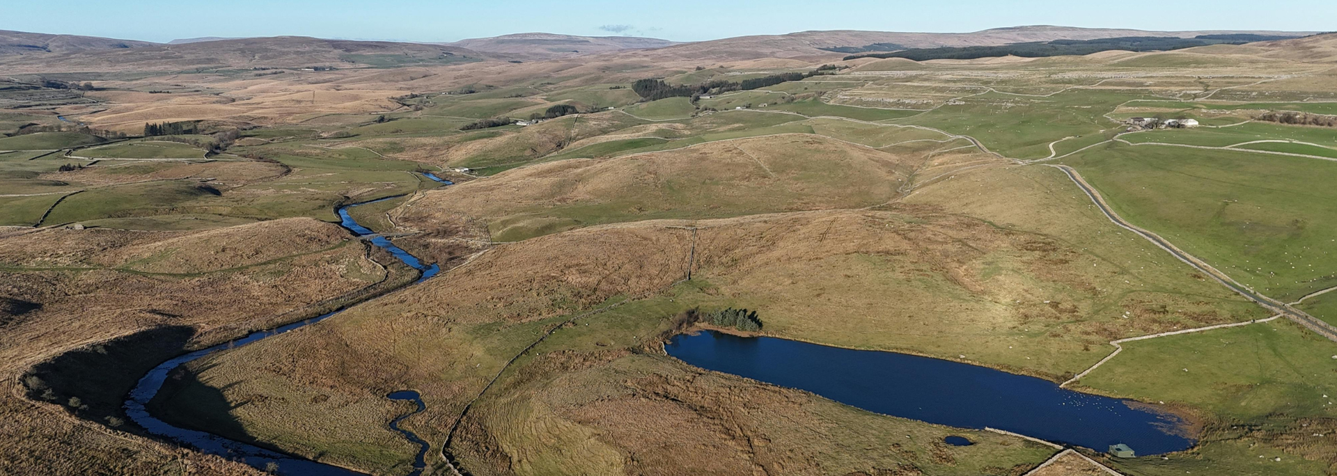 Picture of the rolling hills in the Yorkshire Dales. 