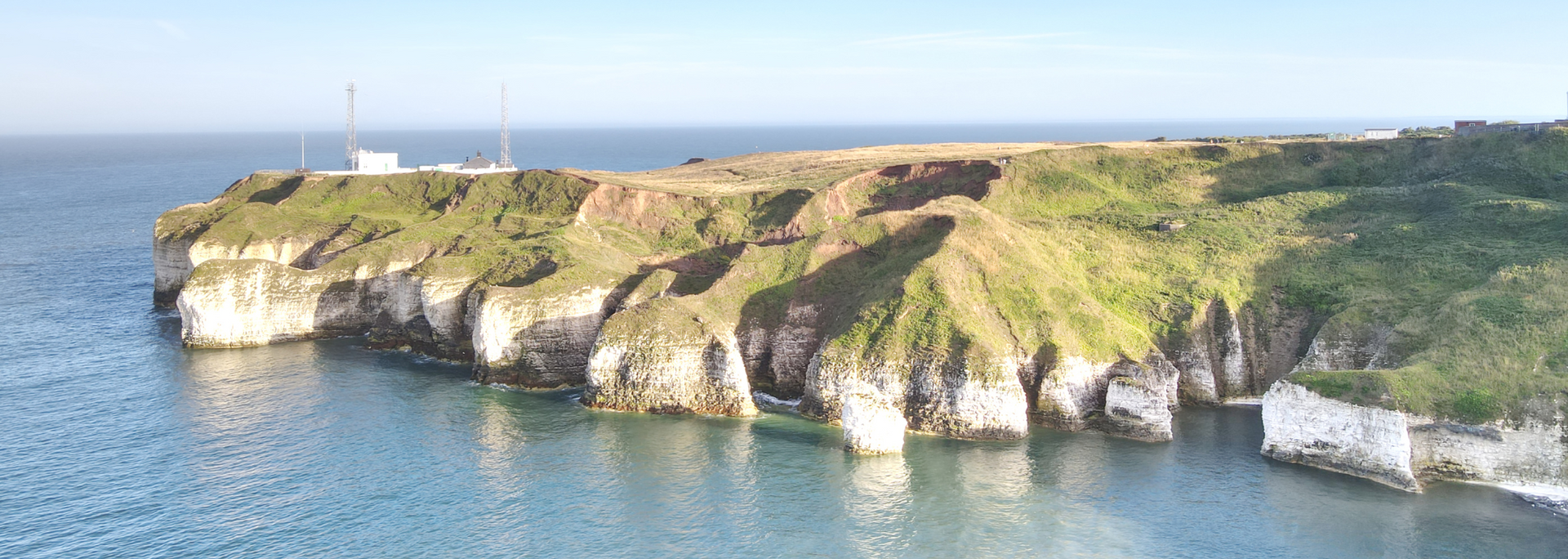 Picture of chalk white cliffs