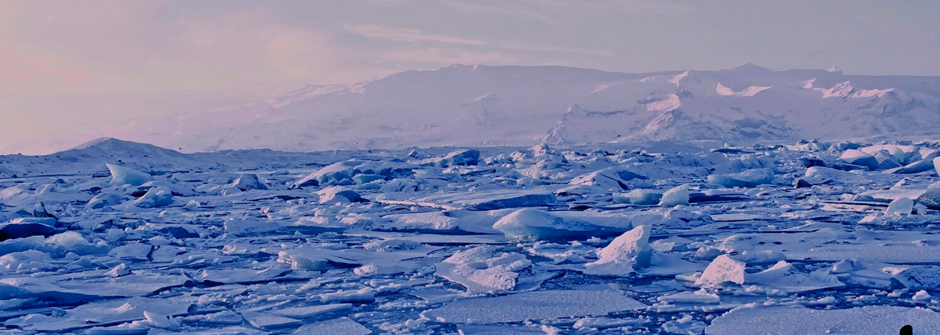 Picture of melting ice. 