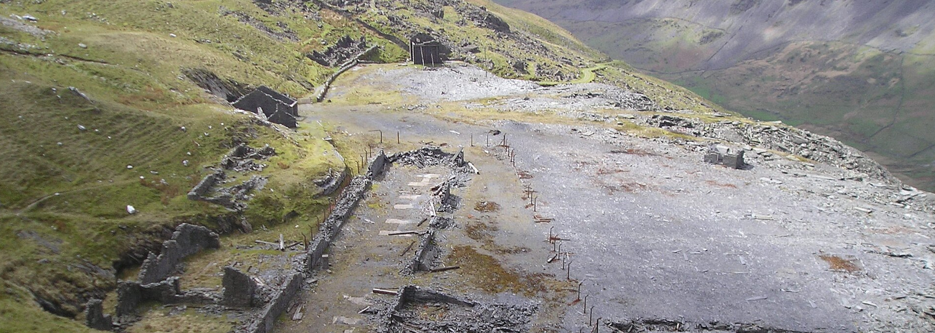 Picture of a long lost slate mine. 