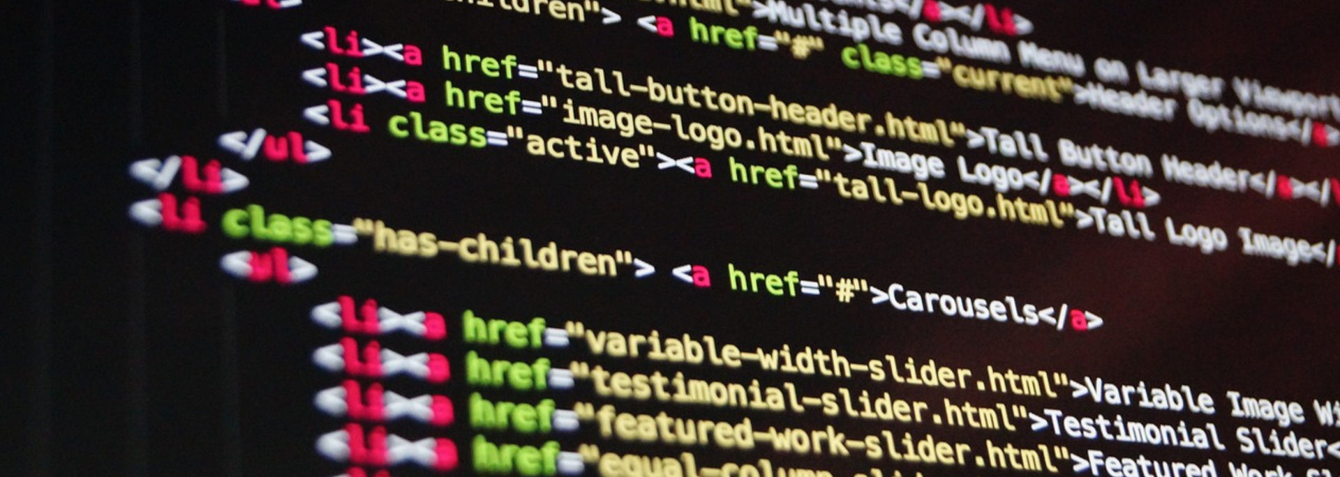 Picture of code.