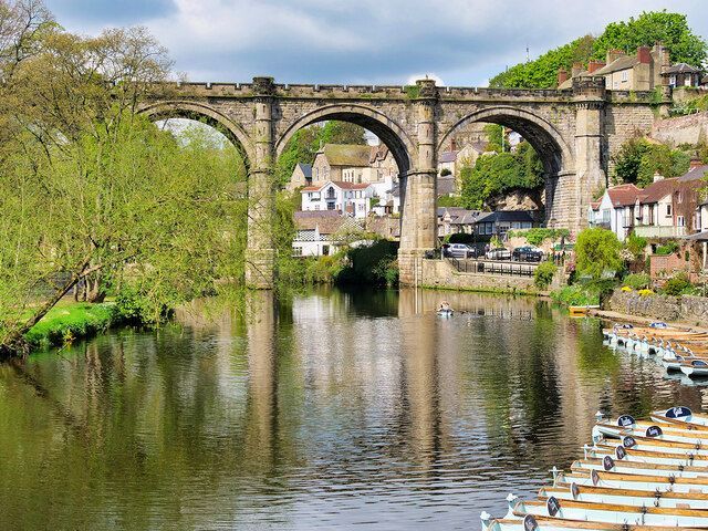 Picture of the river Nidd at Knaresborough.
