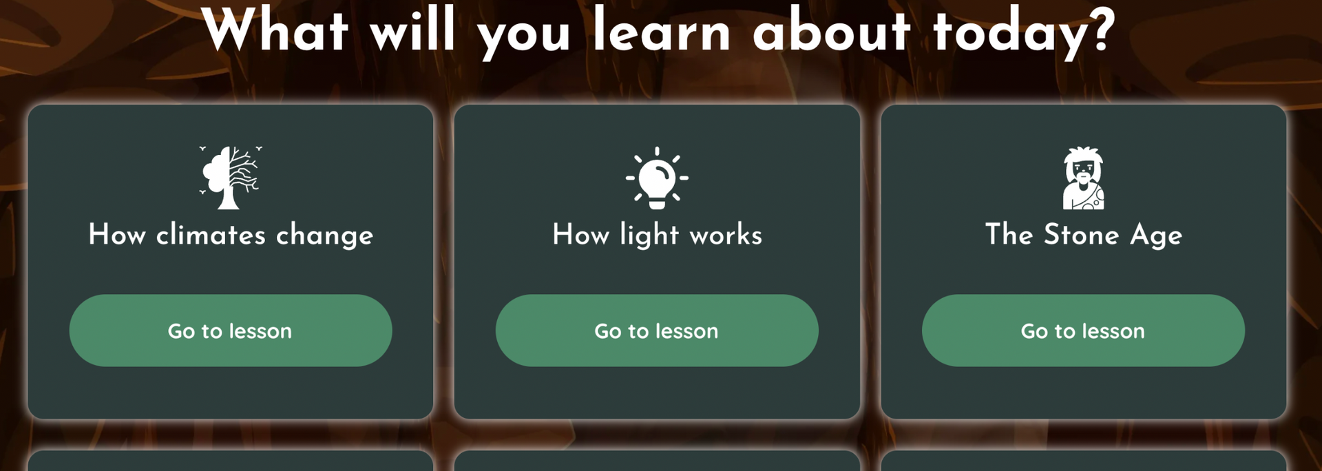 Picture of Screenshot of one of the Stump Cross online lessons.