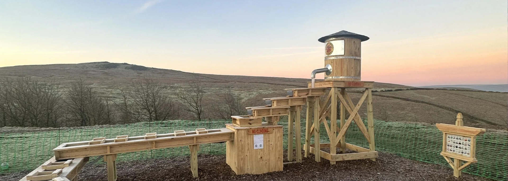 Picture of the gem sluice at Stump Cross.