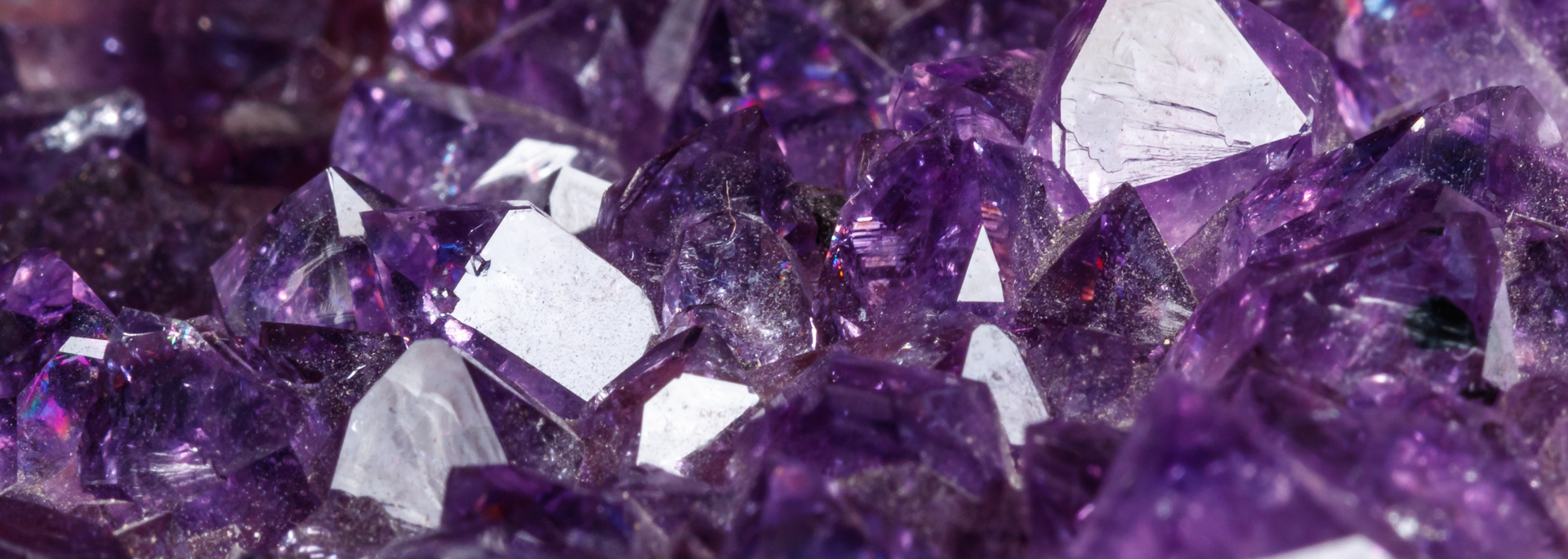 Picture of a deep purple amethyst crystal.