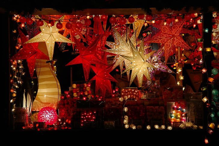 Picture of a Christmas Lantern Market stall
