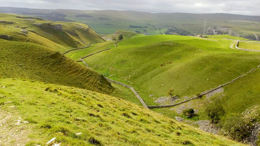 Picture above Conistone village.