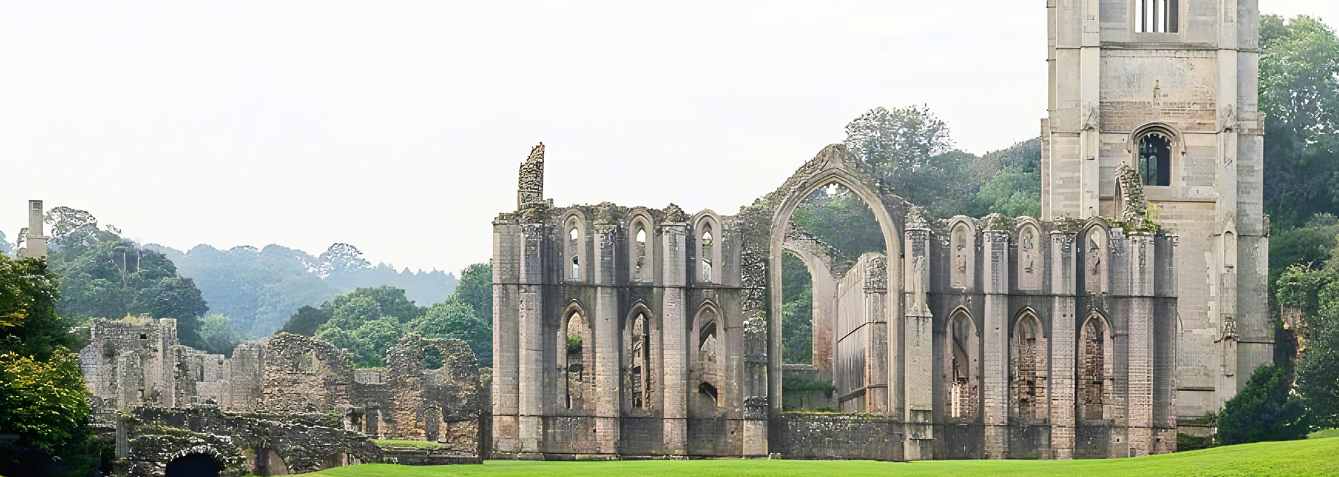 Picture of Fountains Abbey.
