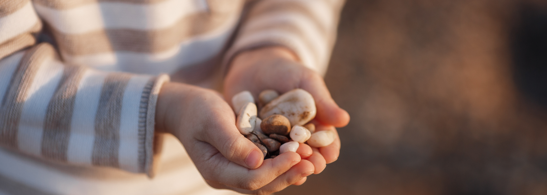 Picture of hand full of pebbles. Picture of hand full of pebbles.