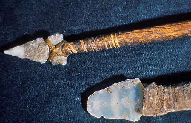 Picture of a set of Stone Age tools.