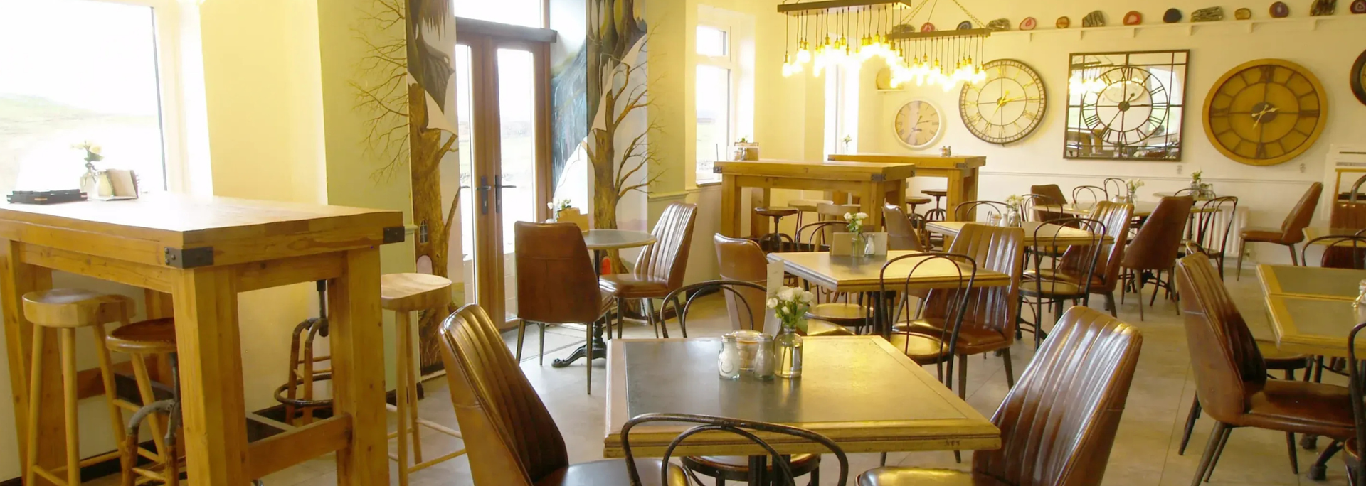 Picture of Stump Cross Caverns cafe. 