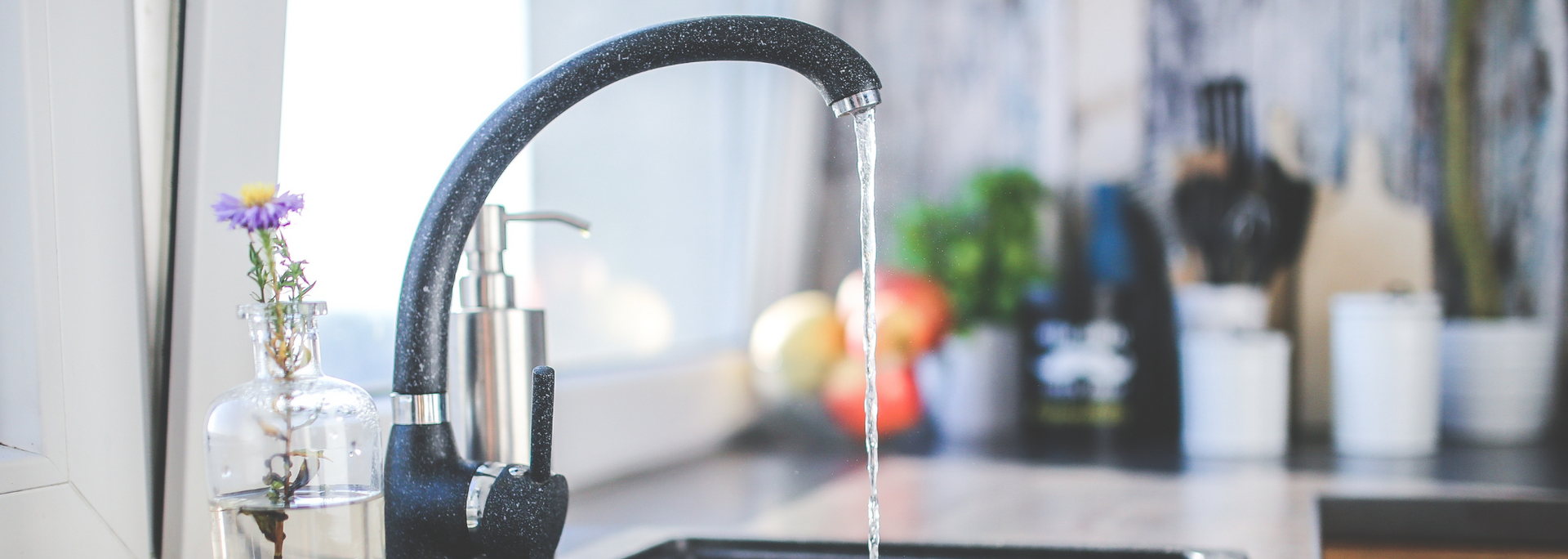 Picture of clean water coming out of a tap