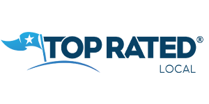 The top rated local logo has a blue flag and a star on it.