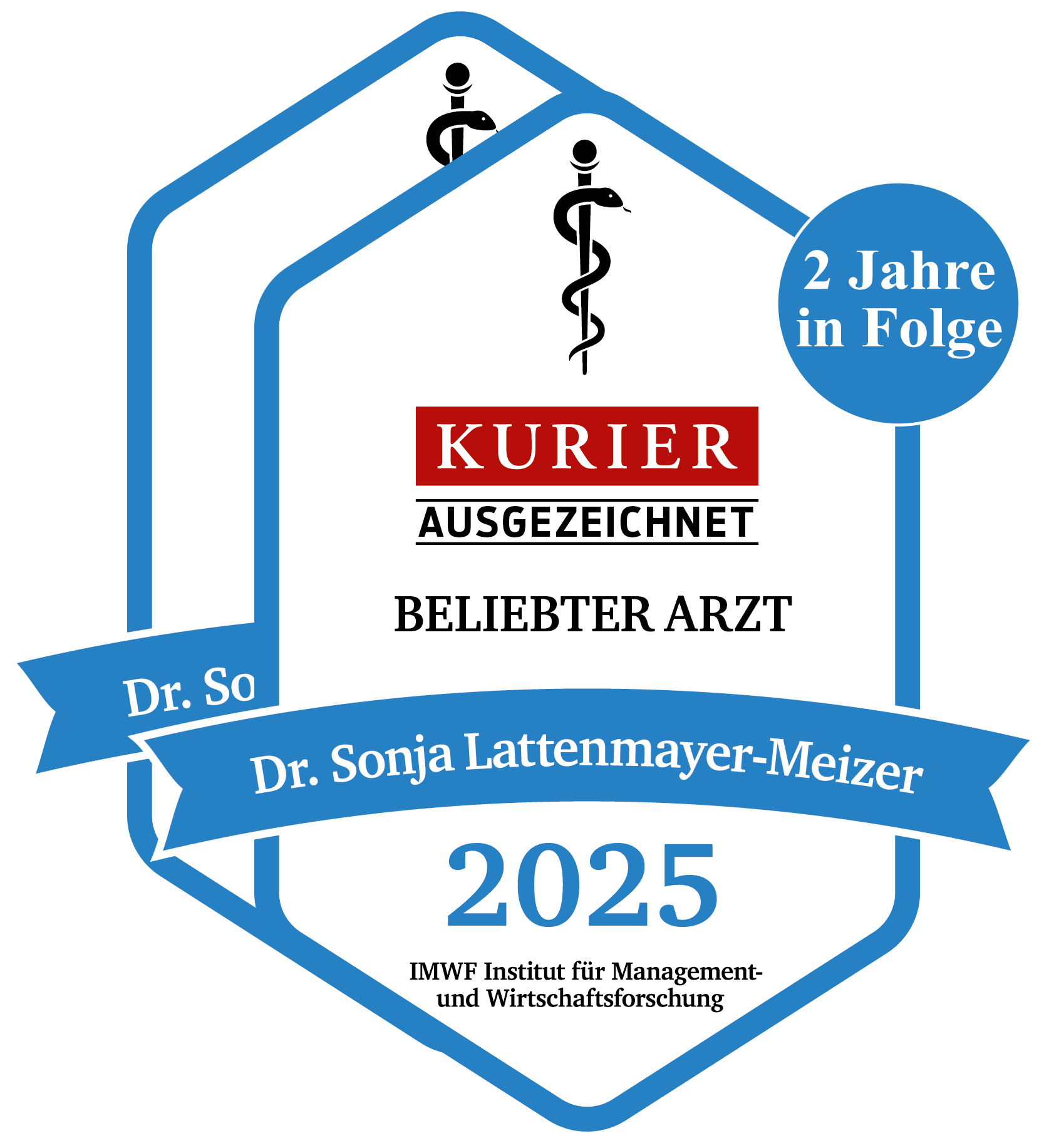 Von Kurier ausgezeichnet:
 beliebter Arzt 2024 und 2025