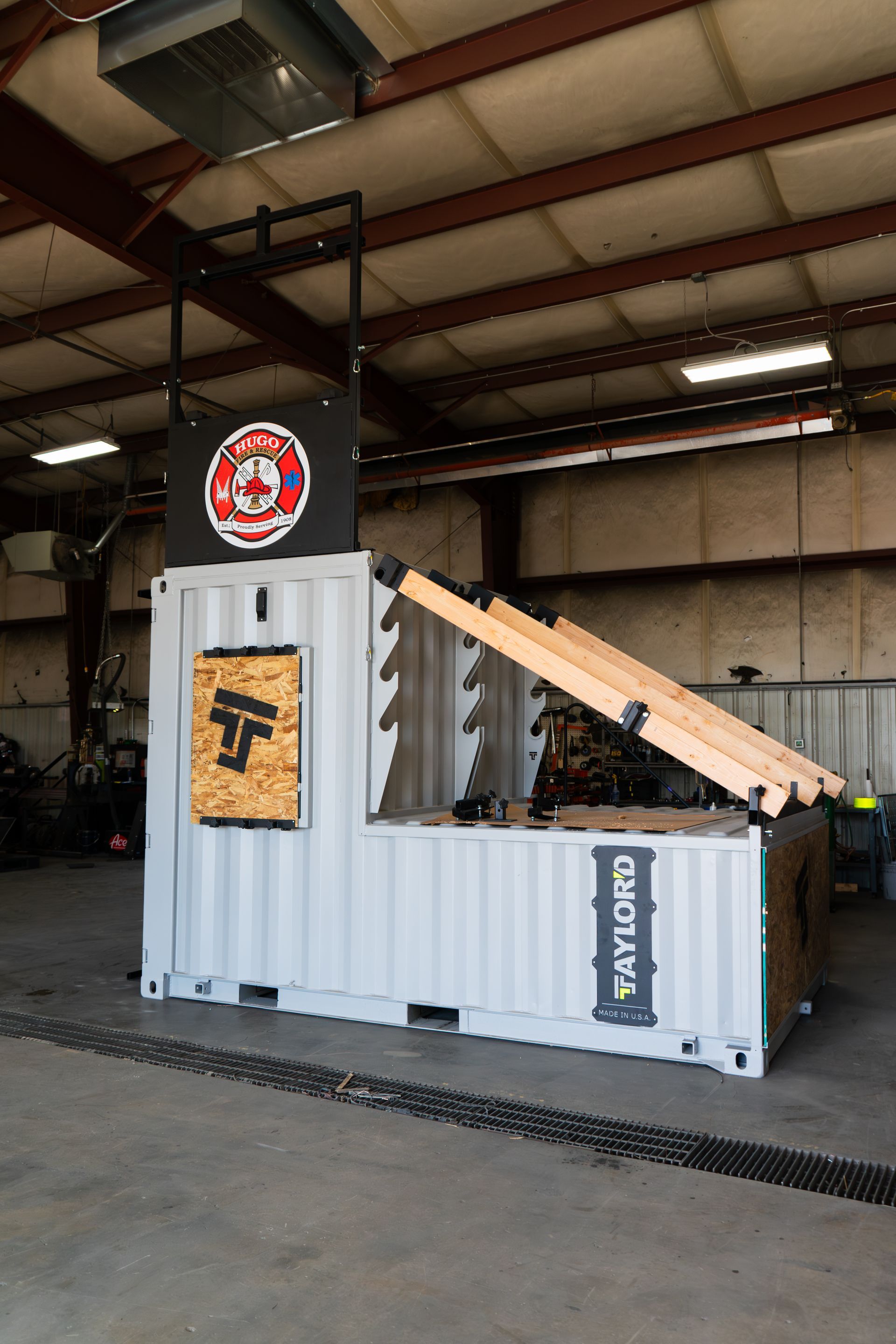 Hugo Fire Department training prop