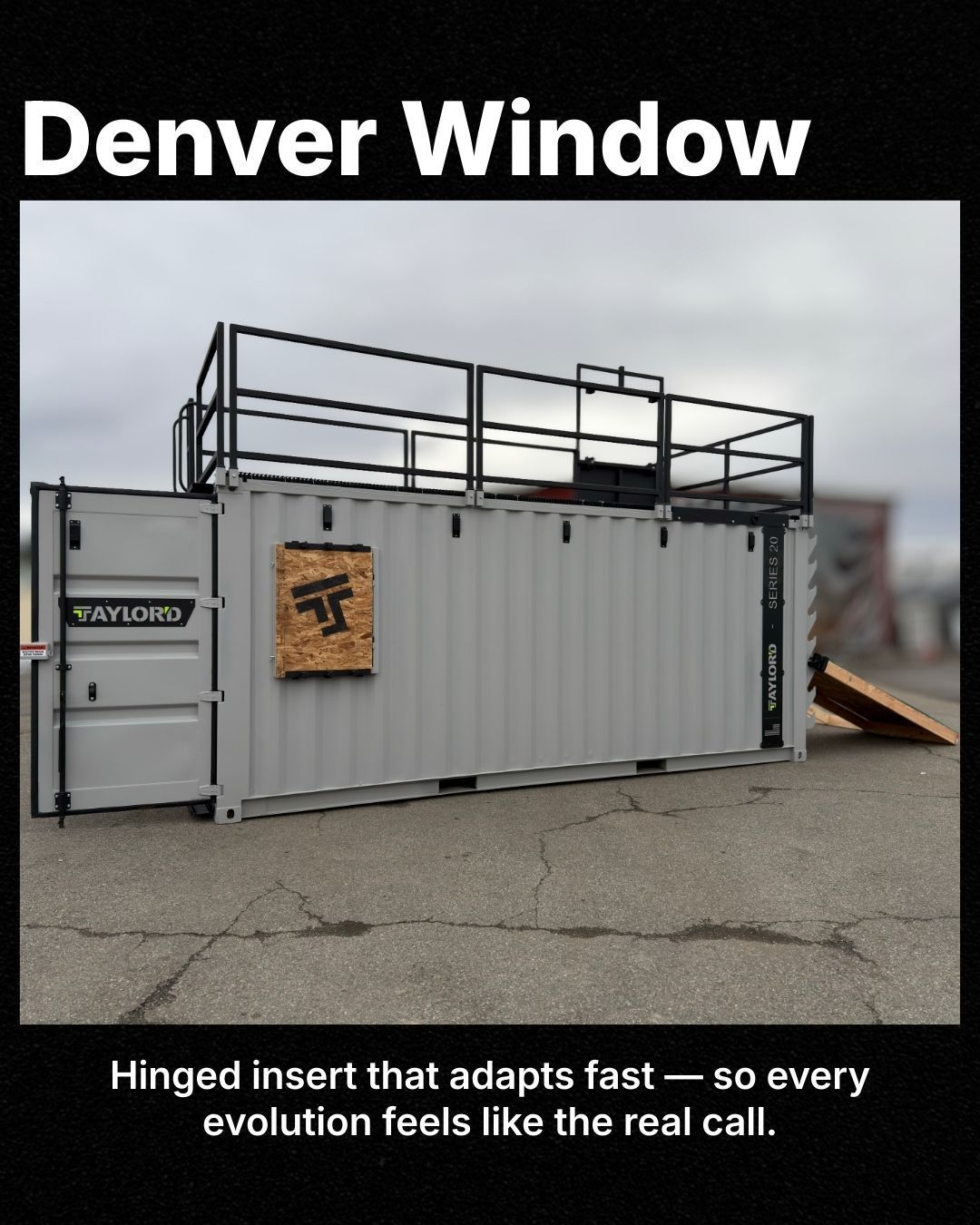 Denver Window - Hinged insert for bailout training