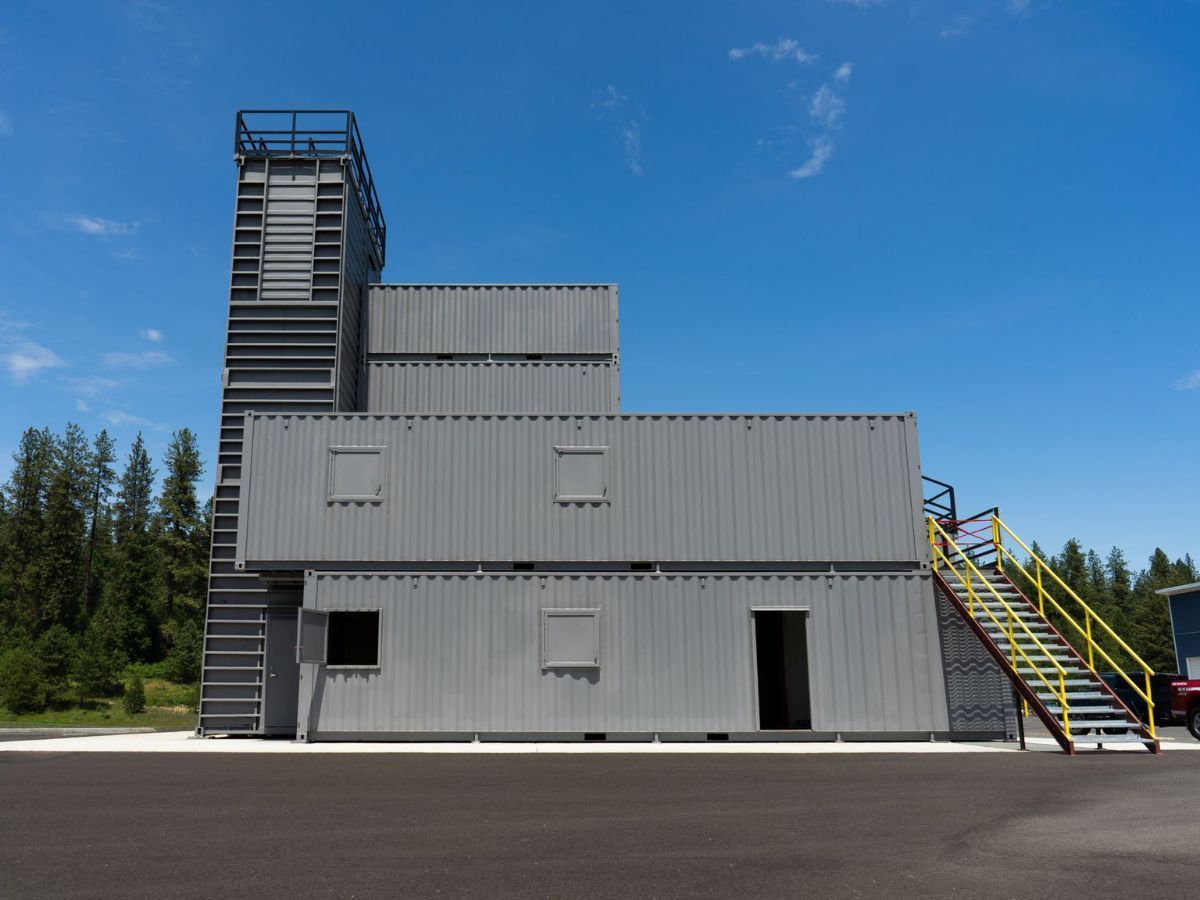 Search and rescue training container