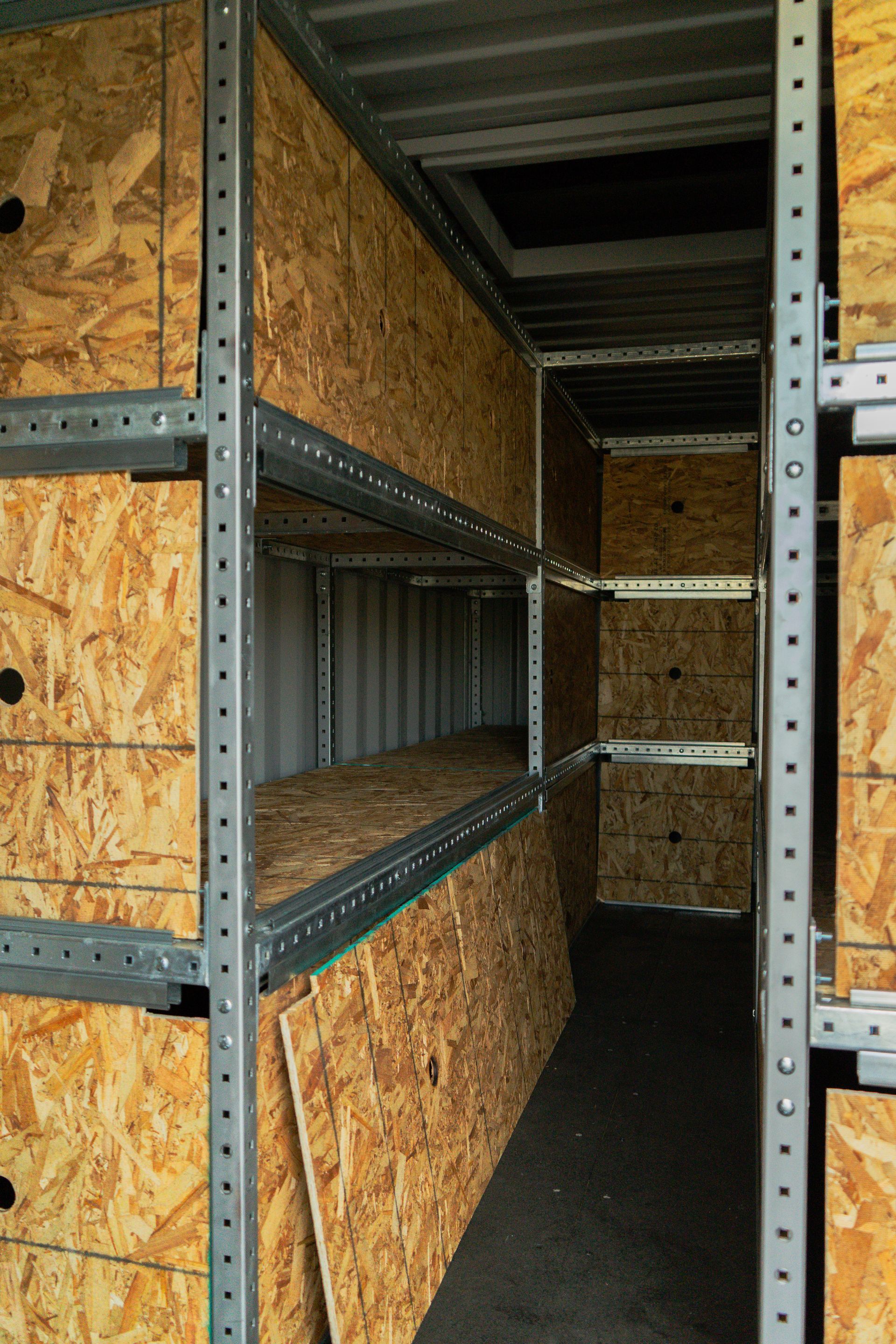 An SCBA Maze made of OSB