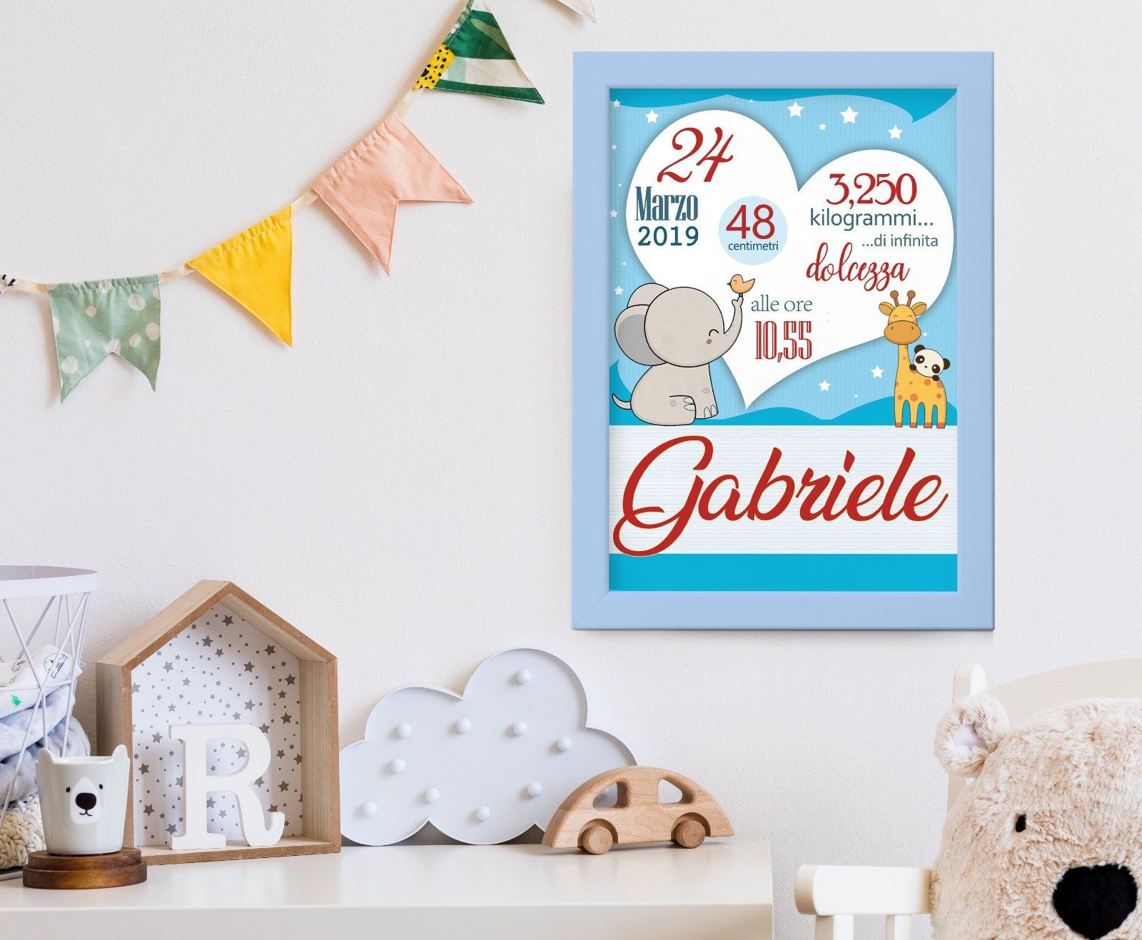 Quadretti nascita bimbo