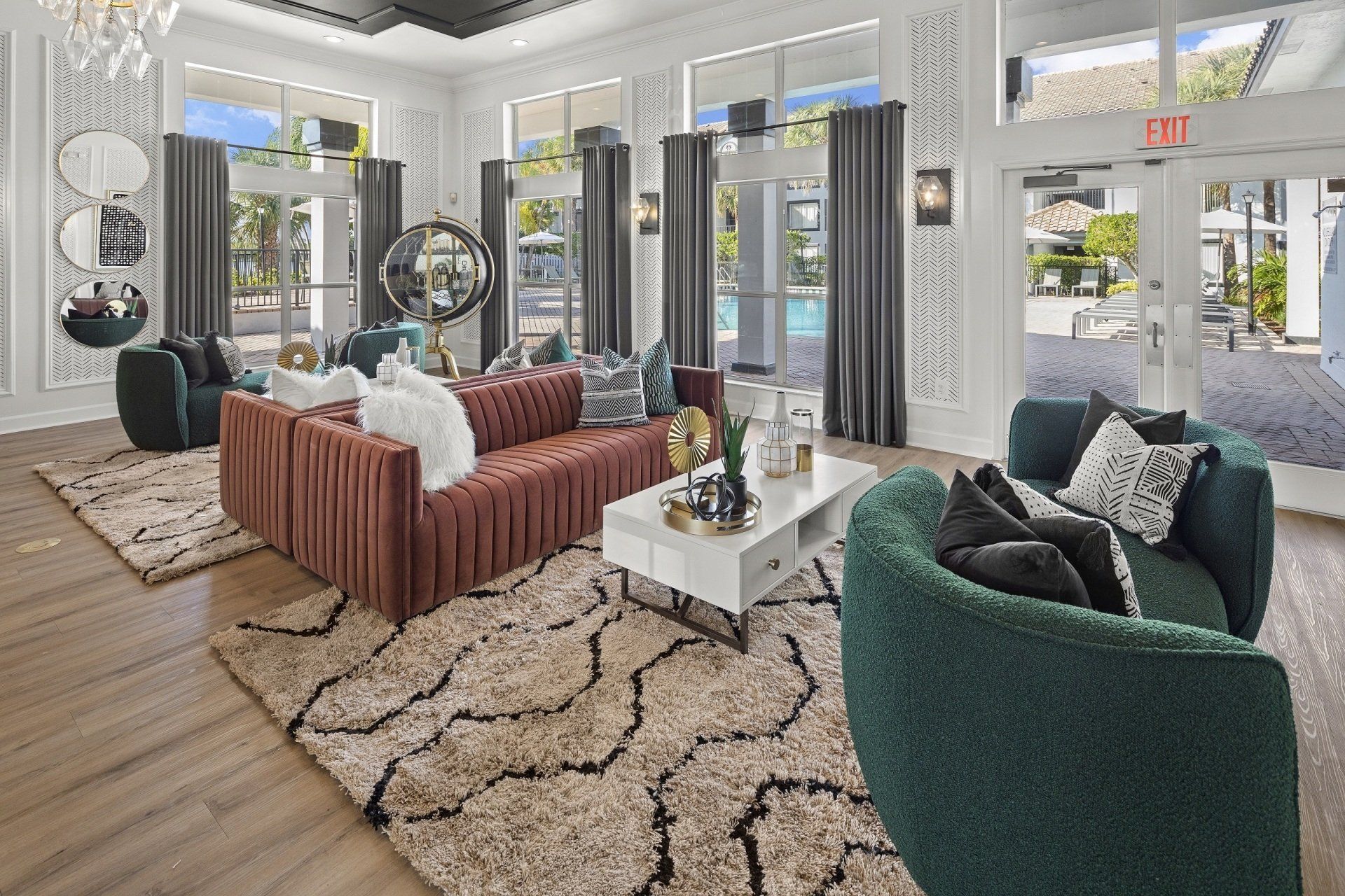 Community lounge at The Asher.