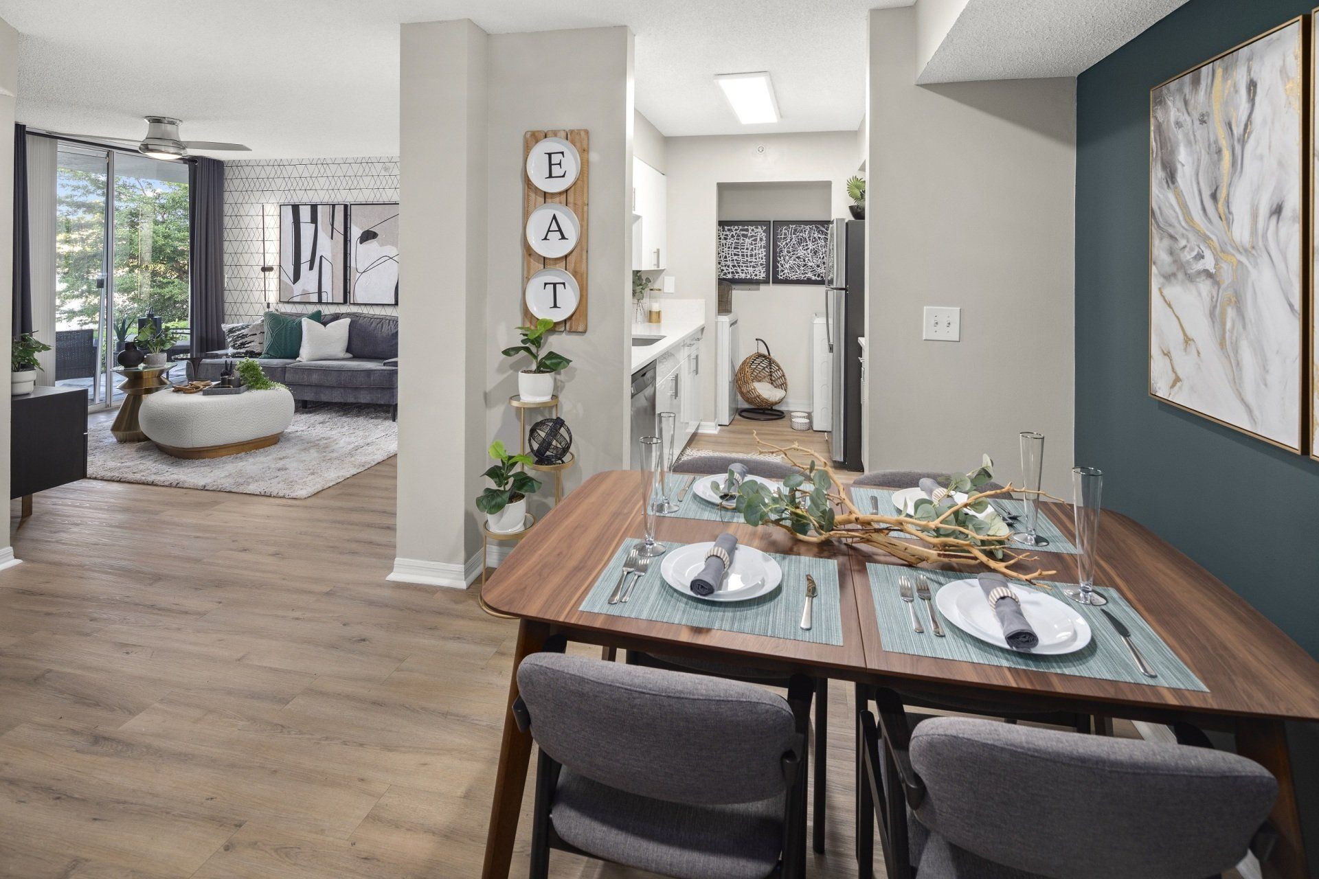 Dining area at The Asher.