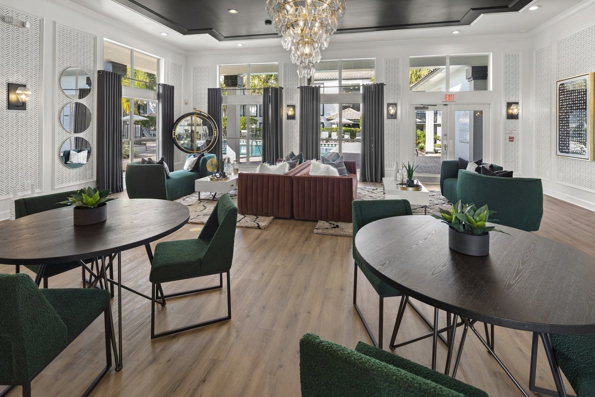 Community lounge area at The Asher.