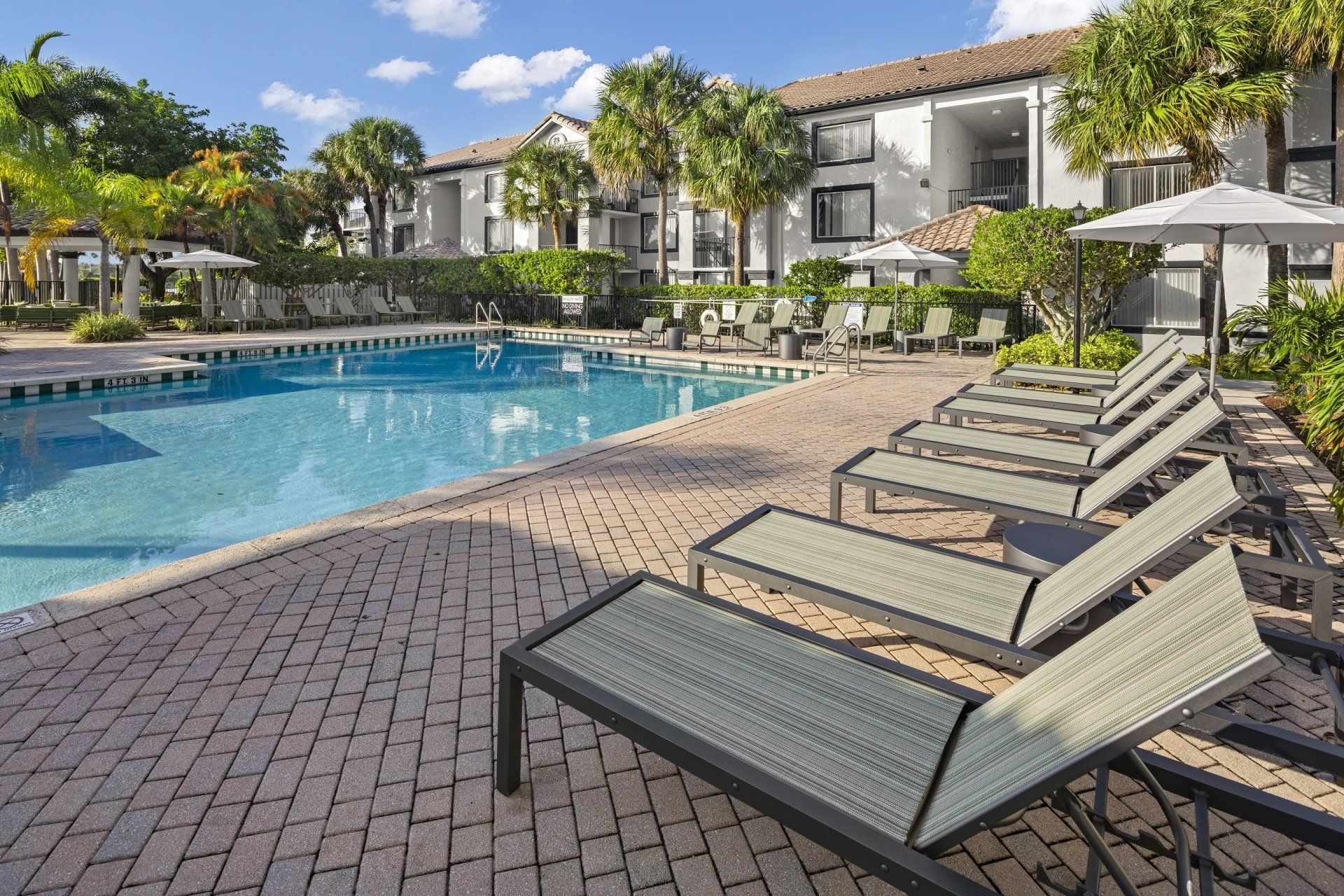 Swimming pool sundeck at The Asher.