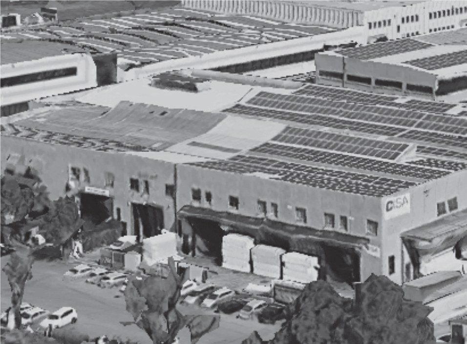 azienda imballaggi vista dall'alto